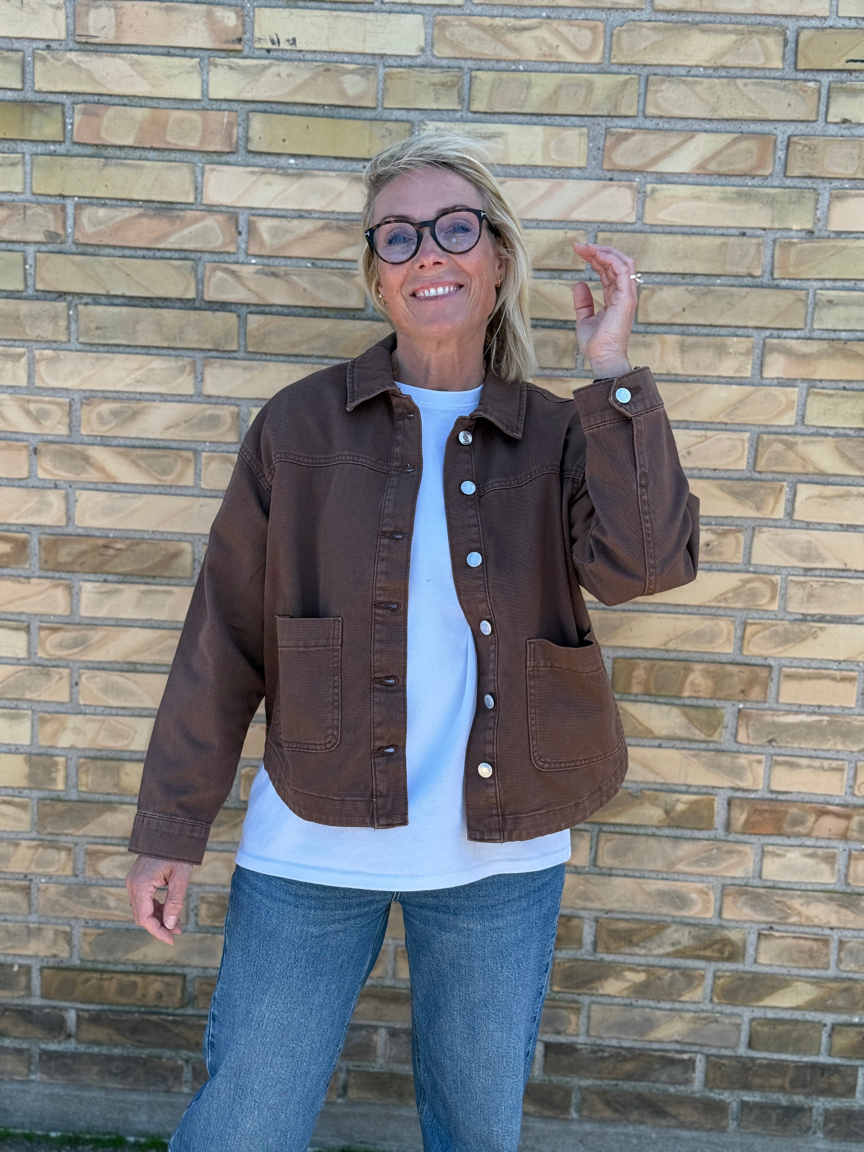 VMJAMIE Denim Jacket - Cocoa Brown